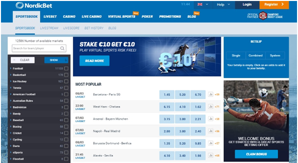play sports bet online
